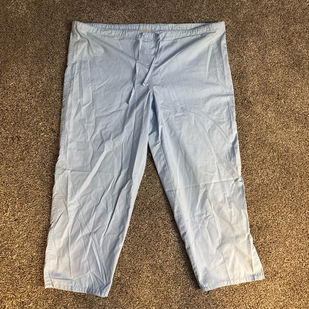 Tafford Scrub Pants Bottom Blue Drawstring Size LS Large Short
